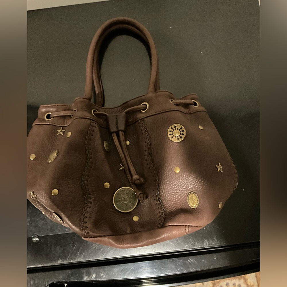 Chi by Carlos Falachi Brown Bag with Gold Accents